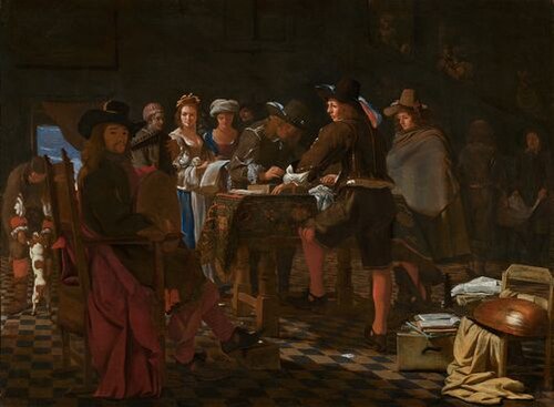 A Game of Backgammon, 1650, Michiel Sweerts
