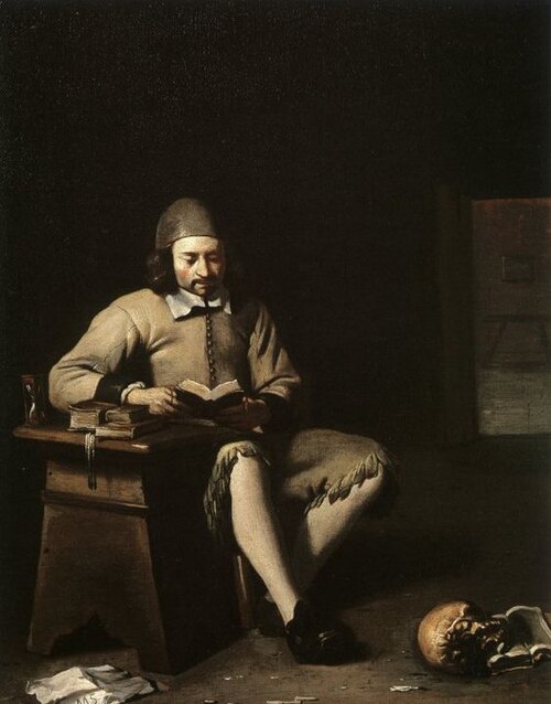 Penitent reading in a room, 1650, Michiel Sweerts