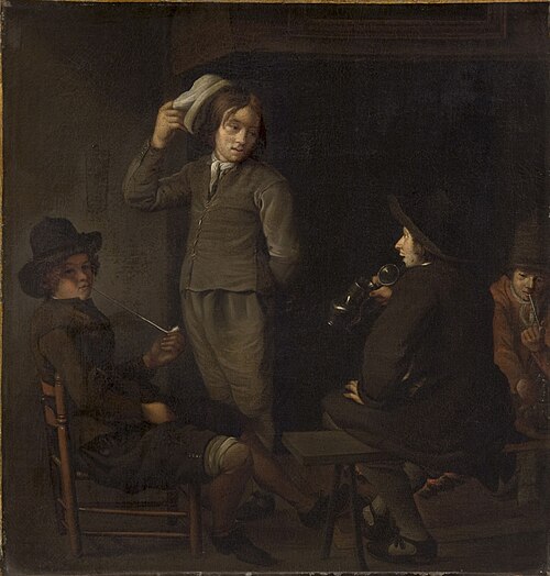 Four Youths around a Fire, 1650, Michiel Sweerts
