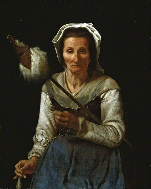 An Old Woman Spinning, 1646, Michiel Sweerts