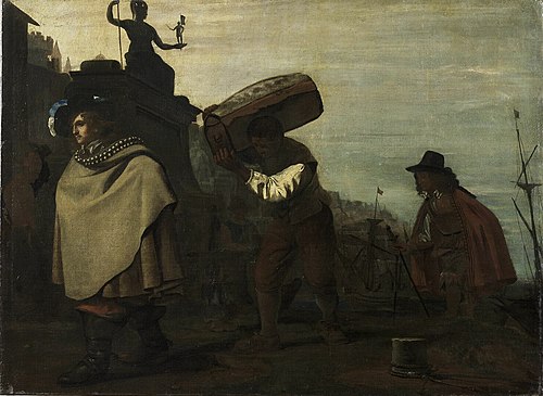 Gentleman arriving in a southern port, 1650, Michiel Sweerts