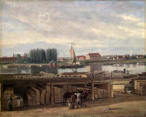 From the suburbs of Dresden, 1829, Hans Leganger Reusch