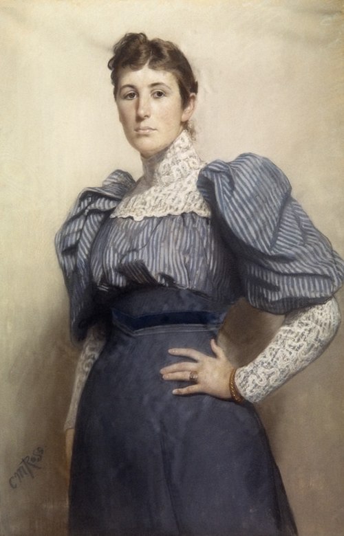 Portrait of Nini Roll Anker (Nicoline Magdalene), 1892, Christian Meyer Ross