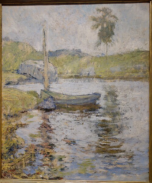 Boat at Anchor, 1893, John Henry Twachtman