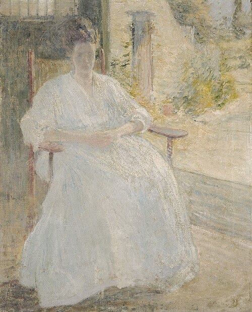 Figure in Sunlight (Artist's Wife), 1895, John Henry Twachtman