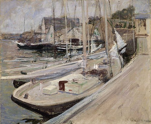 Fishing Boats at Gloucester, 1901, John Henry Twachtman