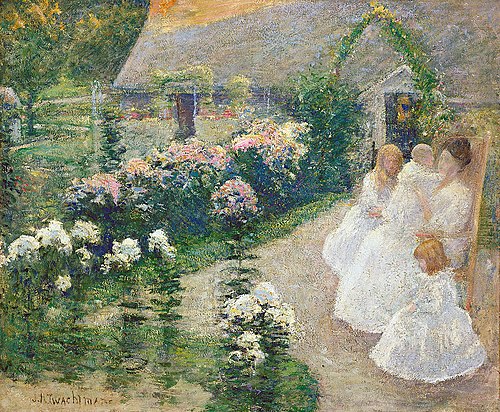 On the Terrace, 1895, John Henry Twachtman