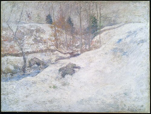 Brook in Winter, 1892, John Henry Twachtman