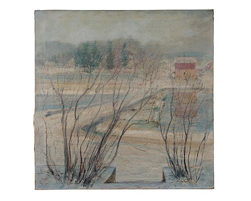 Lilacs in Winter, , John Henry Twachtman