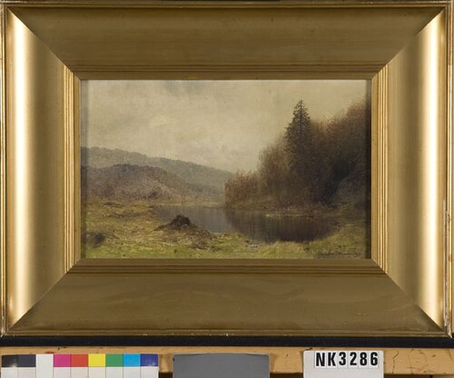 Berglandschap met vijver, 1883, Ludwig Skramstad