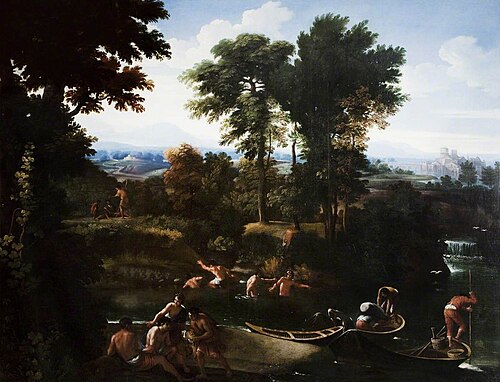 Classical Italian Landscape, 1677, Giovanni Francesco Grimaldi