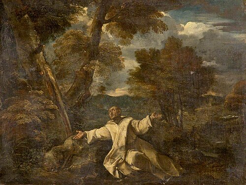 Saint Bruno in a Landscape, , Giovanni Francesco Grimaldi