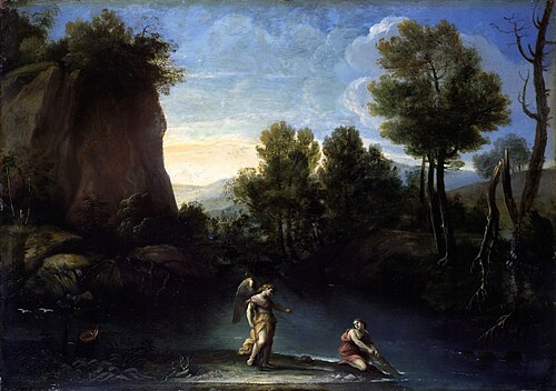 Tobias et l'ange, 1650, Giovanni Francesco Grimaldi