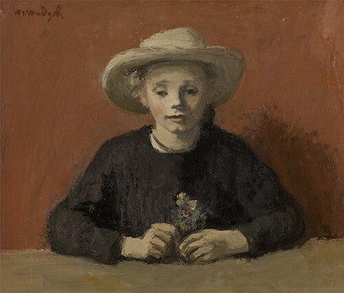Gusta in a Little Hat, 1950, Albert Van Dyck