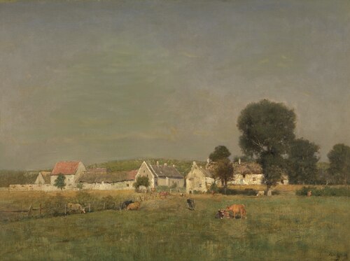 The Village Chaslepont, 1881, Alfred de Knyff