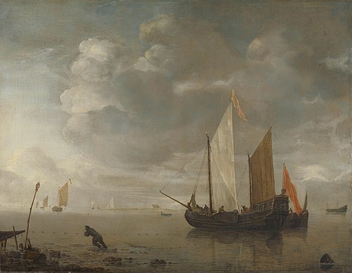 Calm sea, 1650, Hendrik Jacobsz Dubbels