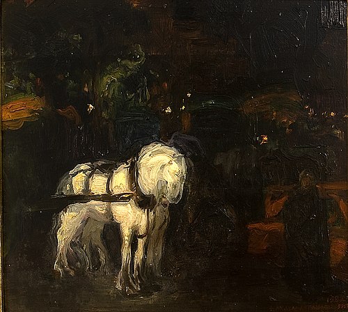 Night-Effect Study of horses, 1901, Hermenegildo Anglada Camarasa