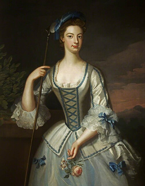 Lady Rachel Cavendish, Lady Morgan (1697-1780), as a Shepherdess, 1727, Enoch Seeman