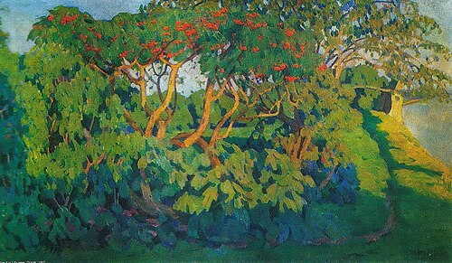 The elderberry bush. Pskov, 1907, Constantin Juon