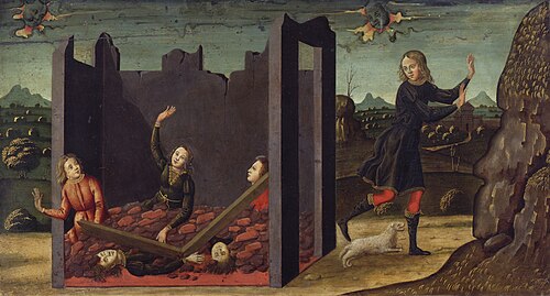 Job Story: Destroying of the House and Death of the Children, 1488, Pseudo Bartolomeo di Giovanni