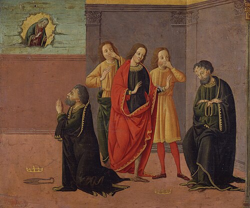 Job Story: Job's Atonement and the Blessing of God, 1488, Pseudo Bartolomeo di Giovanni