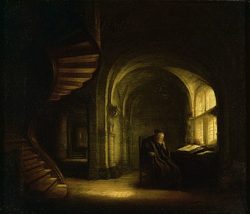 Philosophe au livre ouvert, 1633, Salomon Koninck