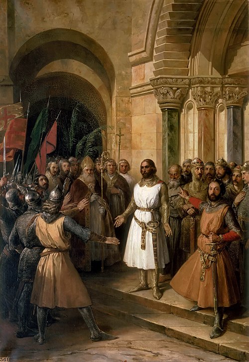 Godofredo de Bouillon proclamado rey de Jerusalén., 1838, Federico de Madrazo y Kuntz