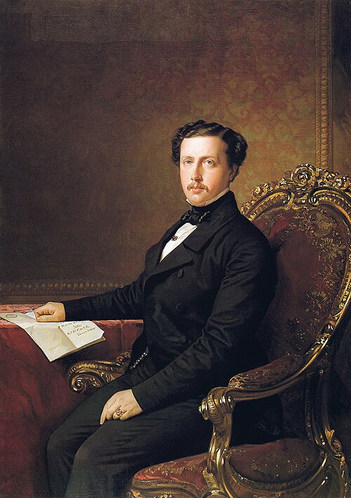 El rey Francisco de Asís, vestido de paisano, 1852, Federico de Madrazo