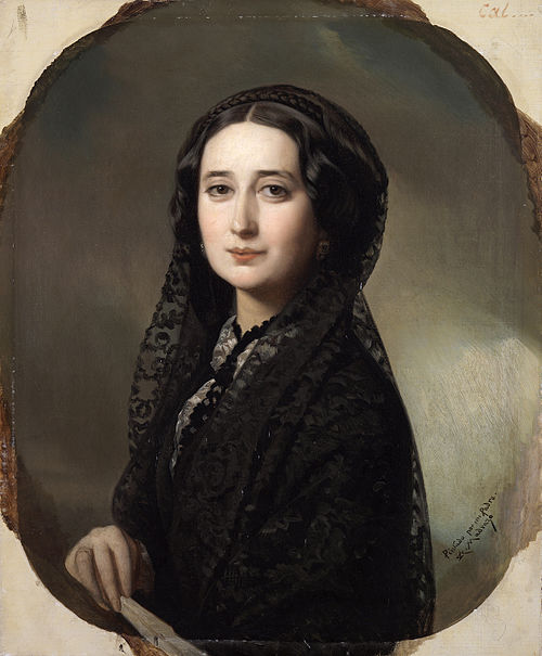 Carolina Coronado, 1855, Federico de Madrazo y Kuntz