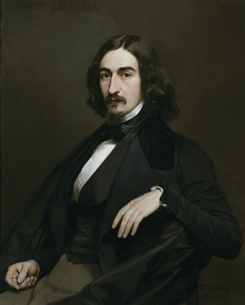 The Painter Carlos Luis de Ribera, 1838, Federico de Madrazo y Kuntz