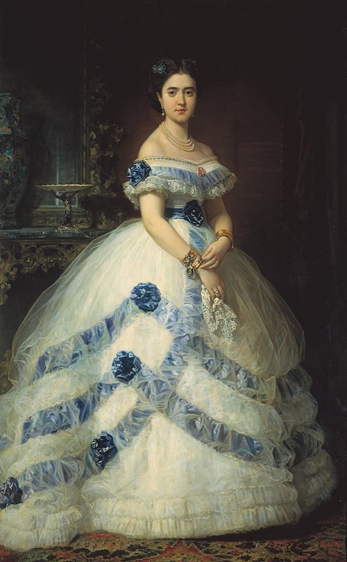 Isabel Álvarez Montes, II Marchioness of Valderas and II Duchess of Castro Enríquez, 1868, Federico de Madrazo y Kuntz