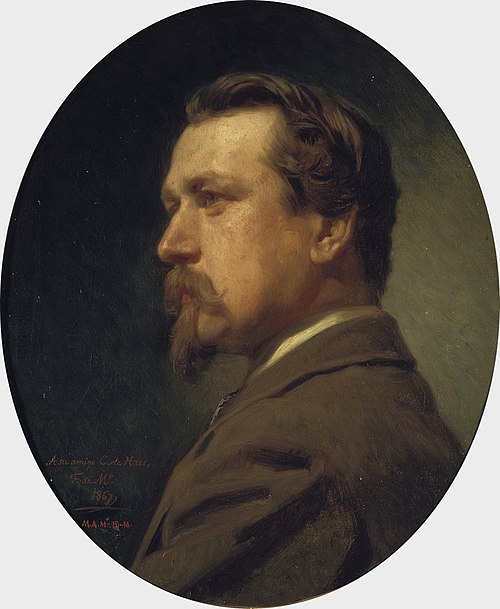 El pintor Carlos de Haes, 1867, Federico de Madrazo y Kuntz