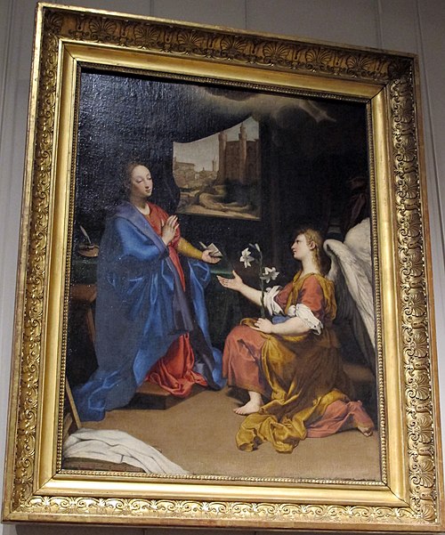 Annunciation, 1650, Giovanni Battista Salvi da Sas