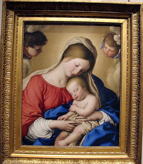 Madonna and Sleeping Child, 1650, Giovanni Battista Salvi da Sas