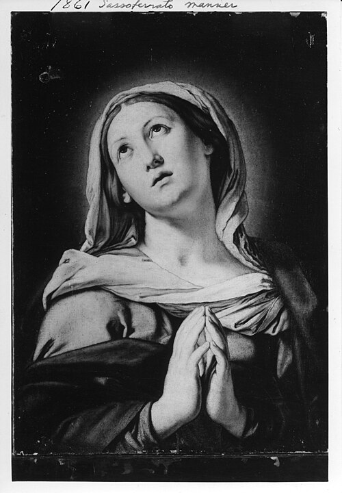 The Virgin in Prayer, 1650, Giovanni Battista Salvi da Sas