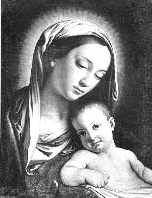 Maria mit Kind, 1647, Giovanni Battista Salvi da Sas