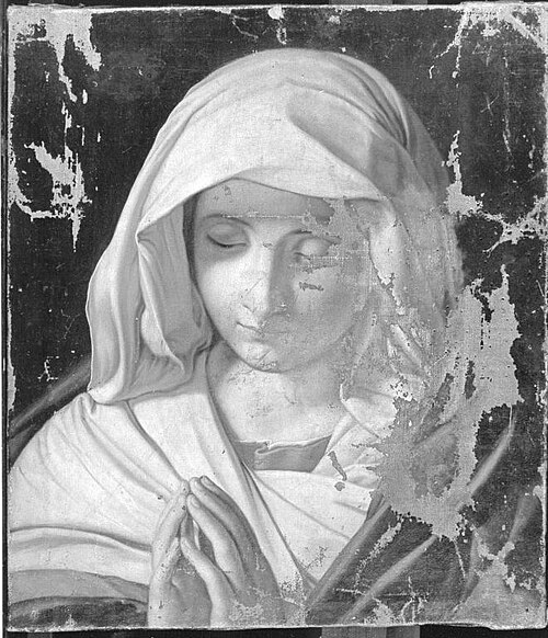 Virgin Mary praying, 1647, Giovanni Battista Salvi da Sas