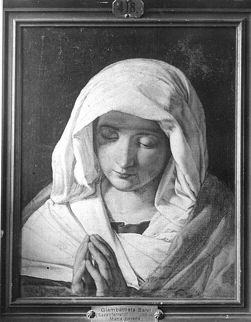 The Virgin Mary praying, 1647, Giovanni Battista Salvi da Sas