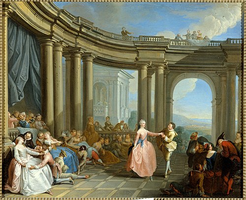 Le menuet, 1750, Sébastien Leclerc