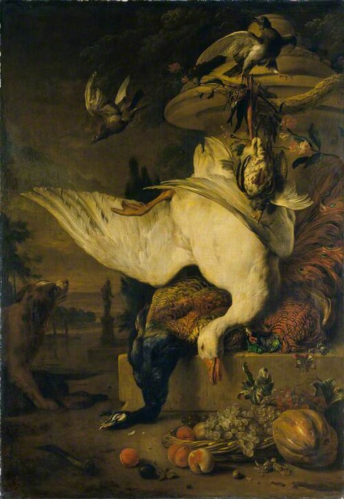 Dead Goose and Peacock, 1718, Jan Weenix