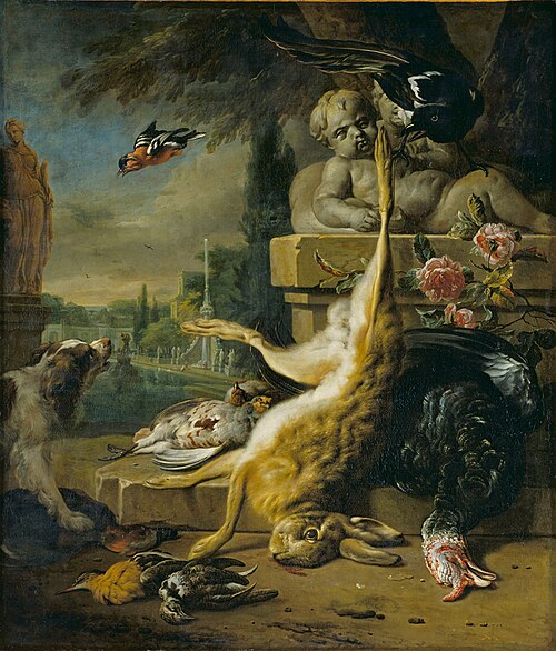 Dead Hare and Dog, 1717, Jan Weenix