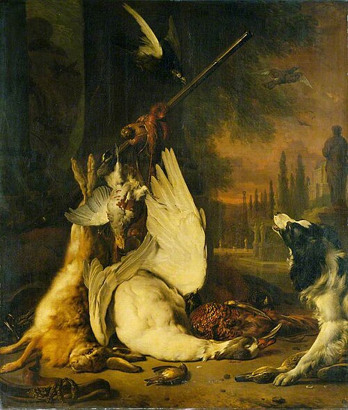 Dead Game and a Springer Spaniel, 1715, Jan Weenix