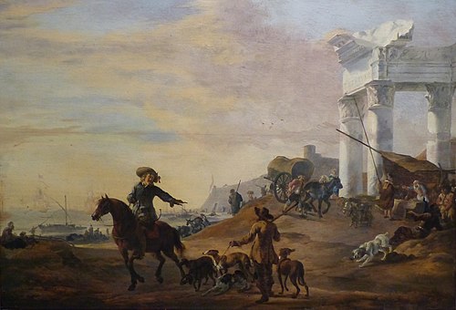 Départ pour la chasse, 1664, Jan Weenix