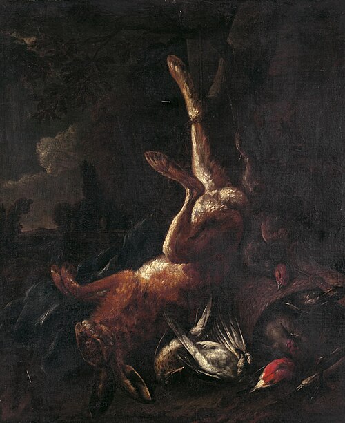 Still Life with a Hare, , Jan Weenix
