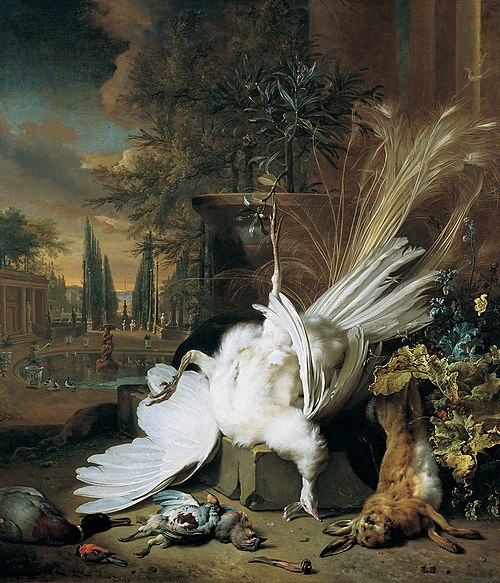 The white Peacock, 1692, Jan Weenix