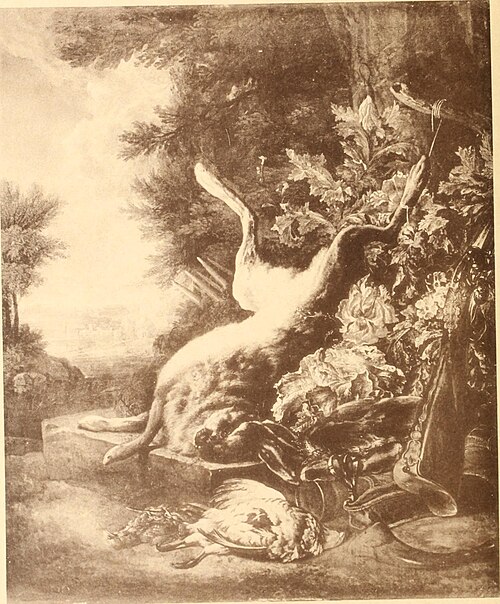 Gibier et ustensiles de chasse, 1700, Jan Weenix