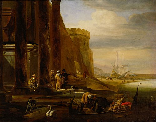 Italienischer Seehafen, , Jan Weenix