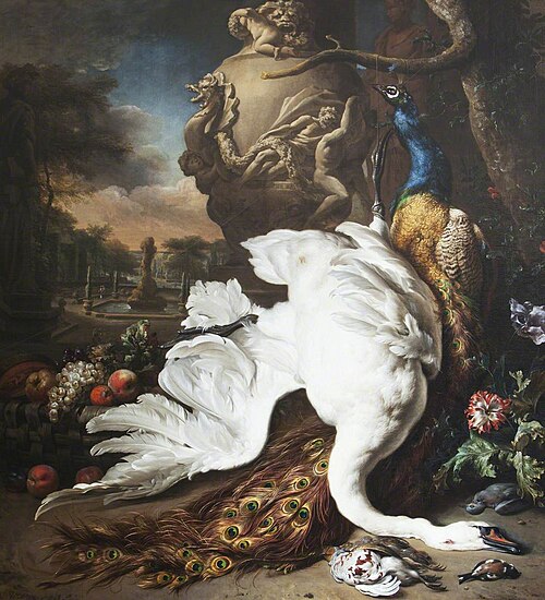 A Dead Swan and Peacock, 1708, Jan Weenix