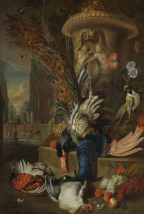 Still Life with Poultry and an Urn, 1700, Jan Weenix