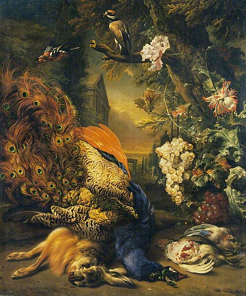 Dead Peacock and Game, 1707, Jan Weenix